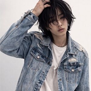 Express Denim Jacket in Light Blue